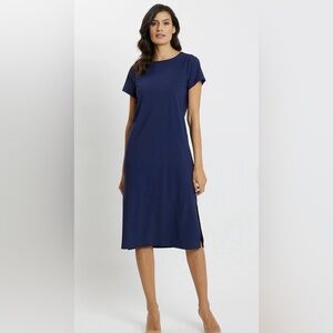 Jude Connally Elegant Navy Midi Dress Jude Cloth Sport Ella Dress Size Medium